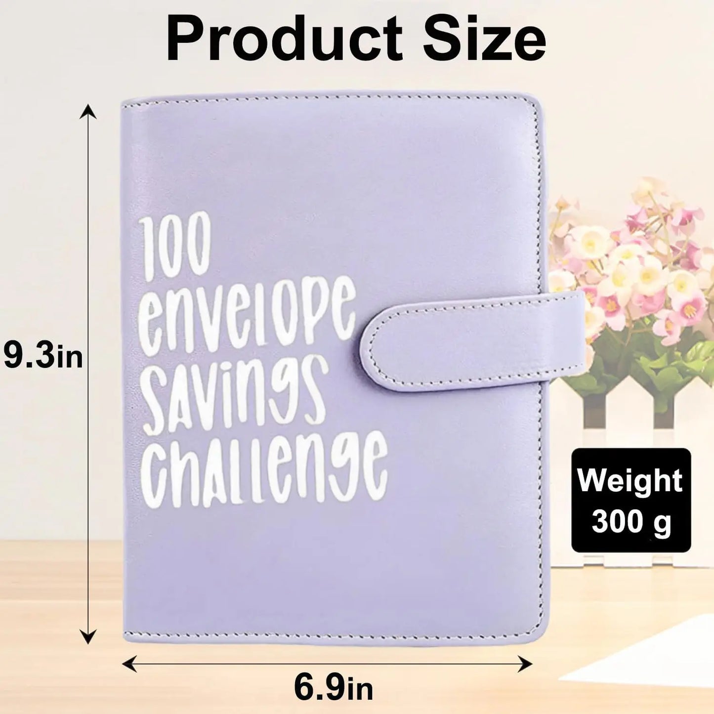 100 Envelopes Money Saving Challenge Binder A5 Savings Binder Budget with Cash Envelopes for Planning and Saving $5050